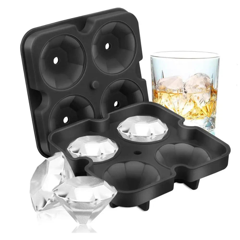 2pcs Diamond Shape Ice Cube Tray Maker Molds Reusable for Cocktails Silicone for Whiskey Bar Tools Popsicle
2pcs Diamond Shape Ice Cube Tray Maker Molds Reusable for Cocktails Silicone for Whiskey Bar Tools Popsicle