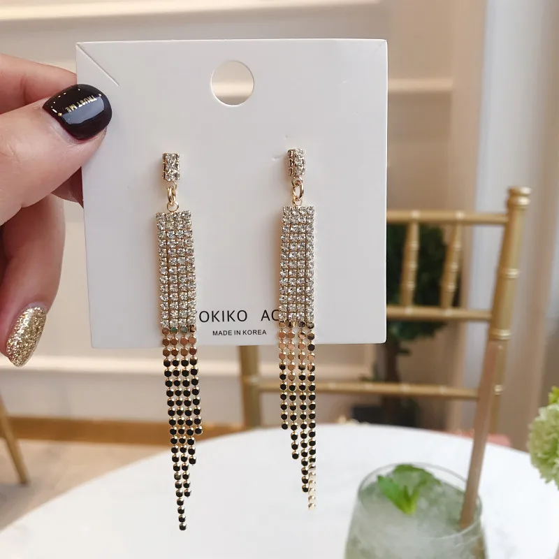 2019 New Arrival Crystal Trendy Water Drop Women Dangle Earrings Long Tasseled Eardrop For Women Drops Earrings
2019 New Arrival Crystal Trendy Water Drop Women Dangle Earrings Long Tasseled Eardrop For Women Drops Earrings