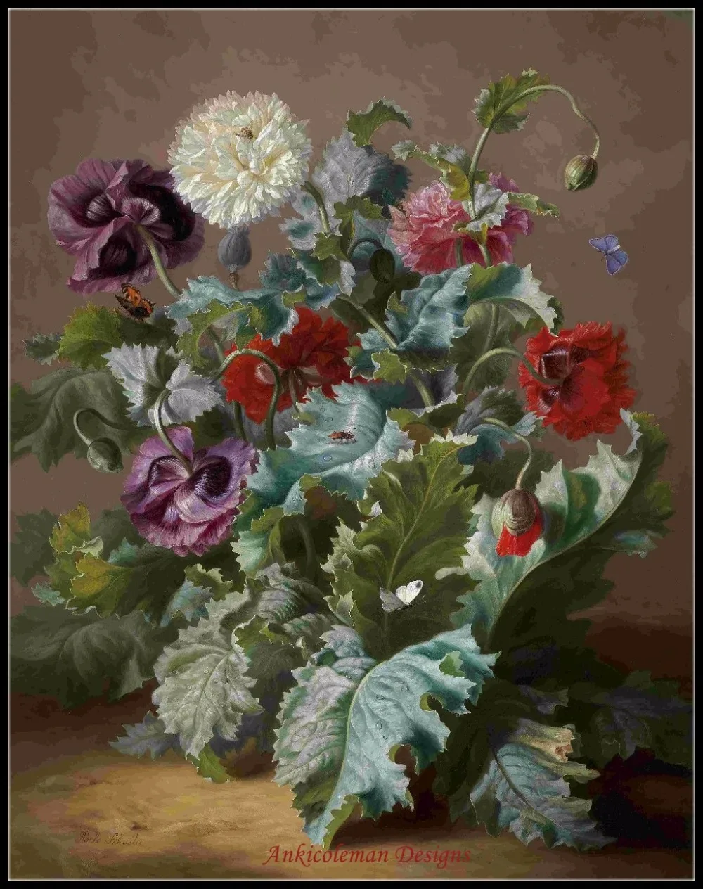 Needlework for embroidery DIY DMC - Counted Cross Stitch Kits 14 ct Oil painting - Still Life with Poppies and Butterflies
Needlework for embroidery DIY DMC - Counted Cross Stitch Kits 14 ct Oil painting - Still Life with Poppies and Butterflies