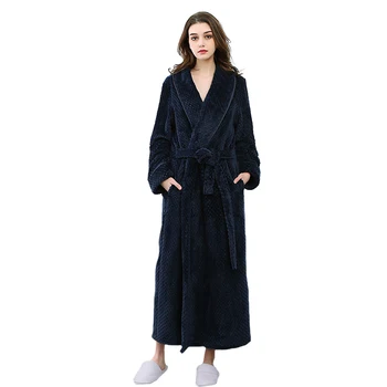 Sexy Lady Kimono Robe Gown Flannel Bathrobe Winter Warm Sleepwear Solid Color Long Nightgown Soft Nightdress Home Clothes
Sexy Lady Kimono Robe Gown Flannel Bathrobe Winter Warm Sleepwear Solid Color Long Nightgown Soft Nightdress Home Clothes