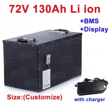 GTK 72V 130Ah Lithium li ion battery with BMS for UPS solar and wind power Camping car Marine RV sightseeing cars+10A Charger
GTK 72V 130Ah Lithium li ion battery with BMS for UPS solar and wind power Camping car Marine RV sightseeing cars+10A Charger