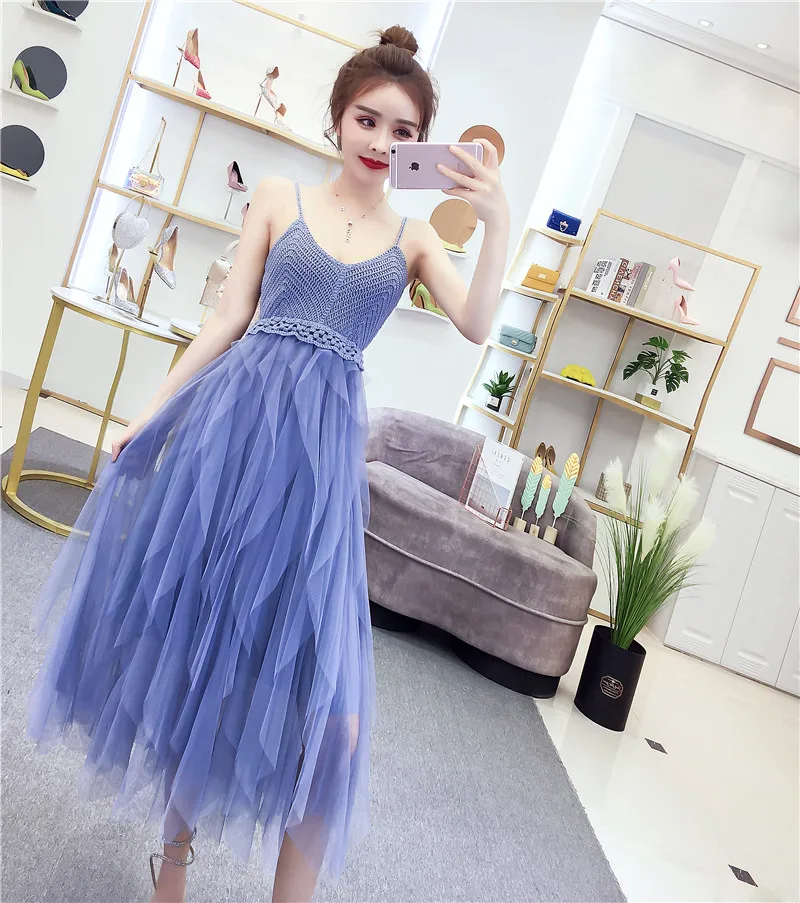 Women Summer Ruffles Mesh V-neck Cake Spaghetti Princess Dress Sundress Boho Beach Party High Waist Sleeveless Dress Vestidos
Women Summer Ruffles Mesh V-neck Cake Spaghetti Princess Dress Sundress Boho Beach Party High Waist Sleeveless Dress Vestidos