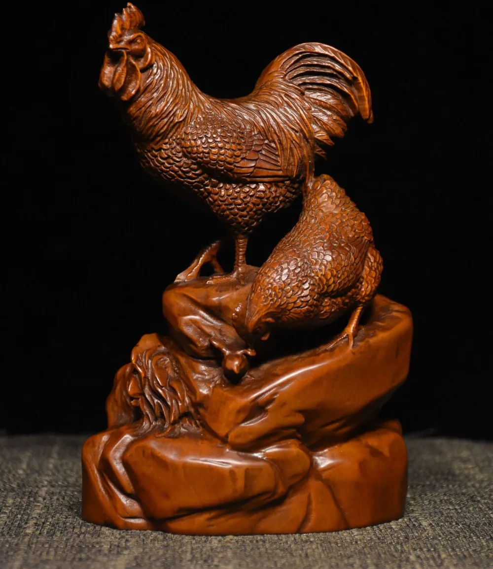 wedding decoration 6" Chinese Folk Feng Shui Boxwood Wood Carving Cock Rooster Happy Family Stutue
wedding decoration 6" Chinese Folk Feng Shui Boxwood Wood Carving Cock Rooster Happy Family Stutue