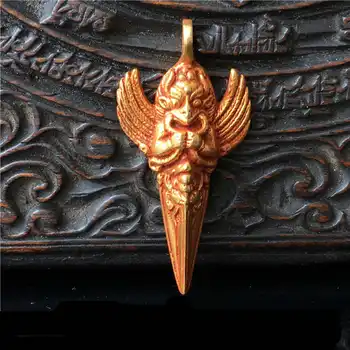 TBP172 Tibetan Brass Golden Dapeng Amulets Tibet Metal Pendants for Man Tribal Handicrafts Collectibles
TBP172 Tibetan Brass Golden Dapeng Amulets Tibet Metal Pendants for Man Tribal Handicrafts Collectibles