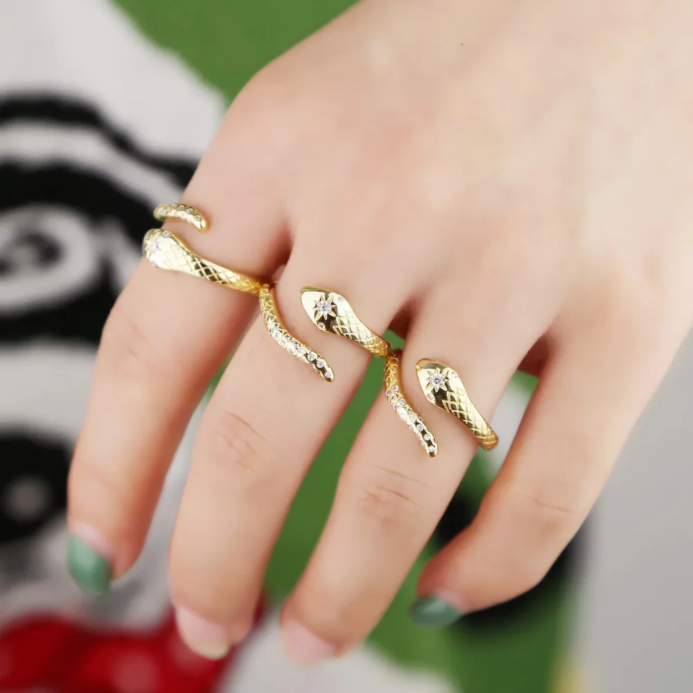 2019 Delicate New Free Adjustable Rings Lifelike Snake Gold Color Micro Paved White CZ for Women Party Gifts Wholesale Jewelry
2019 Delicate New Free Adjustable Rings Lifelike Snake Gold Color Micro Paved White CZ for Women Party Gifts Wholesale Jewelry