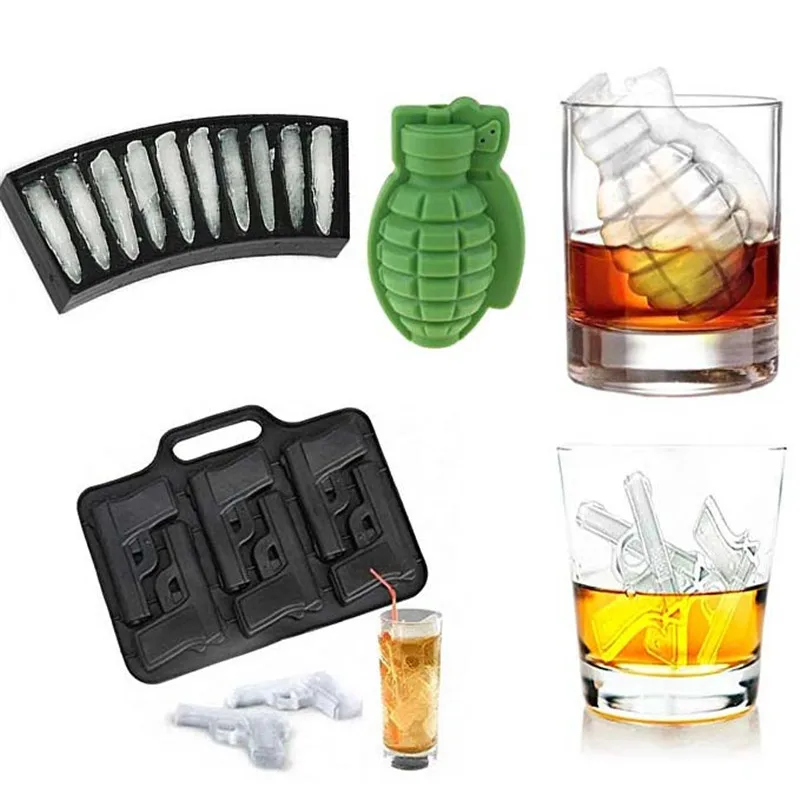 Ice cube maker military gun ice cream shaped bullet cube tray DIY ice cream maker cube Mold Kitchen Bar evening party drinking
Ice cube maker military gun ice cream shaped bullet cube tray DIY ice cream maker cube Mold Kitchen Bar evening party drinking