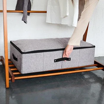 1pc Square Cotton Linen Clothing Storage Box Wardrobe Rectangle Storage Bin Organizer With Cover Portable Container (Dark Grey)
1pc Square Cotton Linen Clothing Storage Box Wardrobe Rectangle Storage Bin Organizer With Cover Portable Container (Dark Grey)