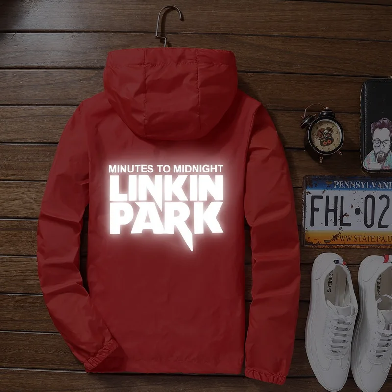 S to 7XL plus size super thin linkin park jacket sun proof windbreaker men women hip hop light-reflective Rapper hooded coat
S to 7XL plus size super thin linkin park jacket sun proof windbreaker men women hip hop light-reflective Rapper hooded coat