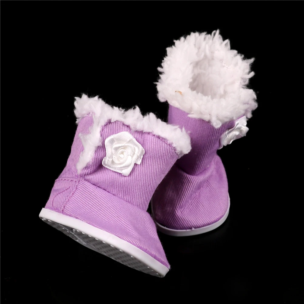 1Pair Purple Thickened Dolls Boots Winter Snow Shoes For 43cm 18 Inch Girl Dolls Pretend Toy Gift For Children
1Pair Purple Thickened Dolls Boots Winter Snow Shoes For 43cm 18 Inch Girl Dolls Pretend Toy Gift For Children