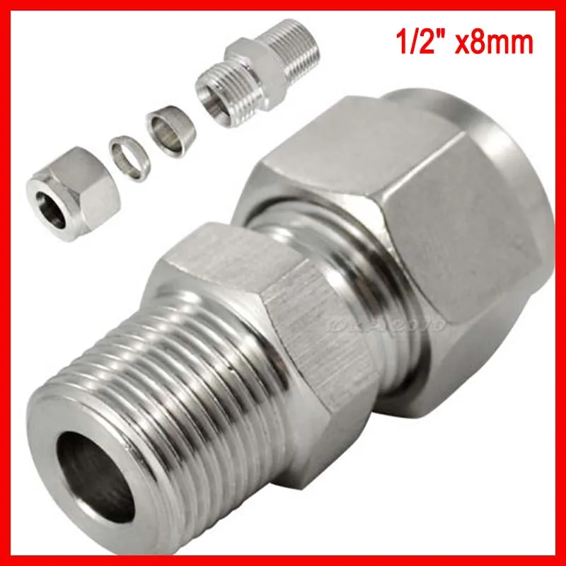 Free shipping DOUBLE FERRULE TUBE FITTING MALE CONNECTOR 8 MM ODx1/2" NPT STAINLESS STEEL SS304 5pcs/lot
Free shipping DOUBLE FERRULE TUBE FITTING MALE CONNECTOR 8 MM ODx1/2" NPT STAINLESS STEEL SS304 5pcs/lot