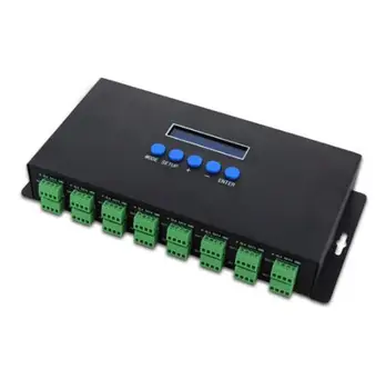 New LED Lights Controlers 16 Channels Artnet To SPI /DMX Pixel Light Controller 340pixels*16CH+two ports(2x512) DC5V-24V bc-216
New LED Lights Controlers 16 Channels Artnet To SPI /DMX Pixel Light Controller 340pixels*16CH+two ports(2x512) DC5V-24V bc-216