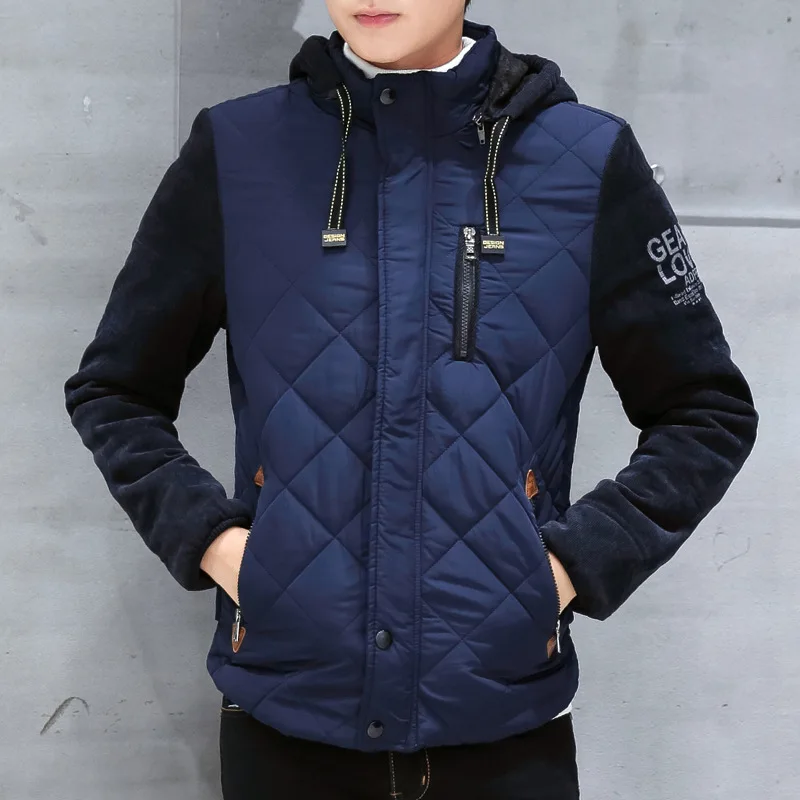 Winter men's new personal protection cotton jacket Youth short hooded cotton jacket Korean version of the thickened contrast cot
Winter men's new personal protection cotton jacket Youth short hooded cotton jacket Korean version of the thickened contrast cot