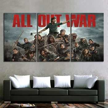 Living Room Canvas HD Prints Pictures Wall Artwork 3 Panel The Walking Dead All Out War Movie Painting Home Decor Modular Poster
Living Room Canvas HD Prints Pictures Wall Artwork 3 Panel The Walking Dead All Out War Movie Painting Home Decor Modular Poster