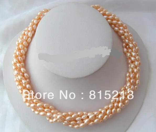 ddh00211 stunning 6strands 7mm pink rice freshwater pearls necklace 28% Discount
ddh00211 stunning 6strands 7mm pink rice freshwater pearls necklace 28% Discount