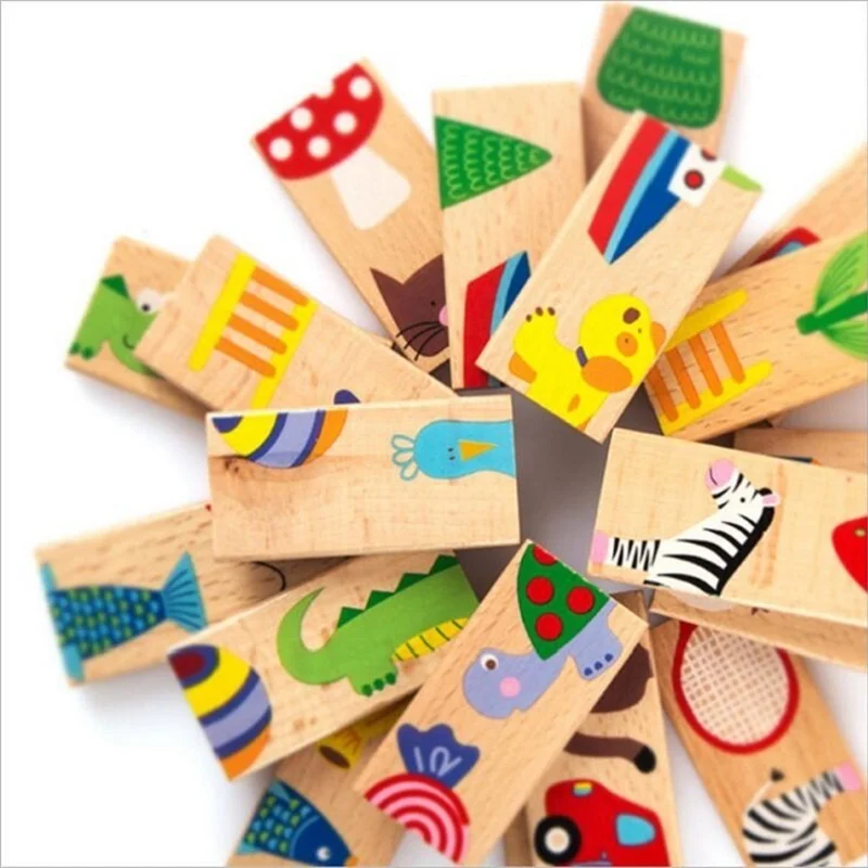 Montessori Wooden Domino 28pcs Blocks Toys For Children Oyuncak Oyuncaklar Brinquedo Juguetes Brinquedos 44
Montessori Wooden Domino 28pcs Blocks Toys For Children Oyuncak Oyuncaklar Brinquedo Juguetes Brinquedos 44