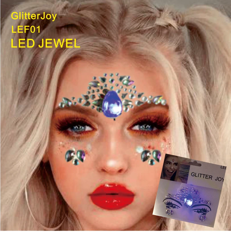 LEF01 1 PC LED Flashing light Face Jewel Sticker best Festival Accessories for festival Makeup Sticker
LEF01 1 PC LED Flashing light Face Jewel Sticker best Festival Accessories for festival Makeup Sticker