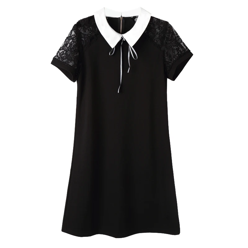 PERHAPS U black white bow lace up turn down collar summer short sleeve mini dress a line patchwork casual solid D0309
PERHAPS U black white bow lace up turn down collar summer short sleeve mini dress a line patchwork casual solid D0309