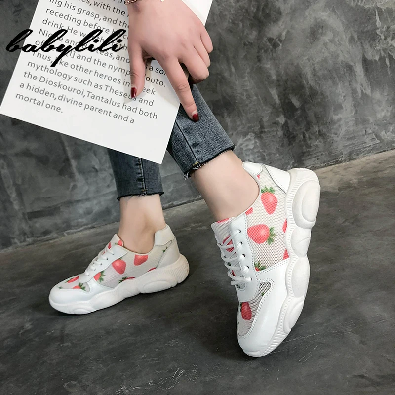 Women's sneakers 2019 new Strawberry Cute Breathable Casual Shoes Tennis Platform white Shoes Sneakers Designer Shoes Women
Women's sneakers 2019 new Strawberry Cute Breathable Casual Shoes Tennis Platform white Shoes Sneakers Designer Shoes Women