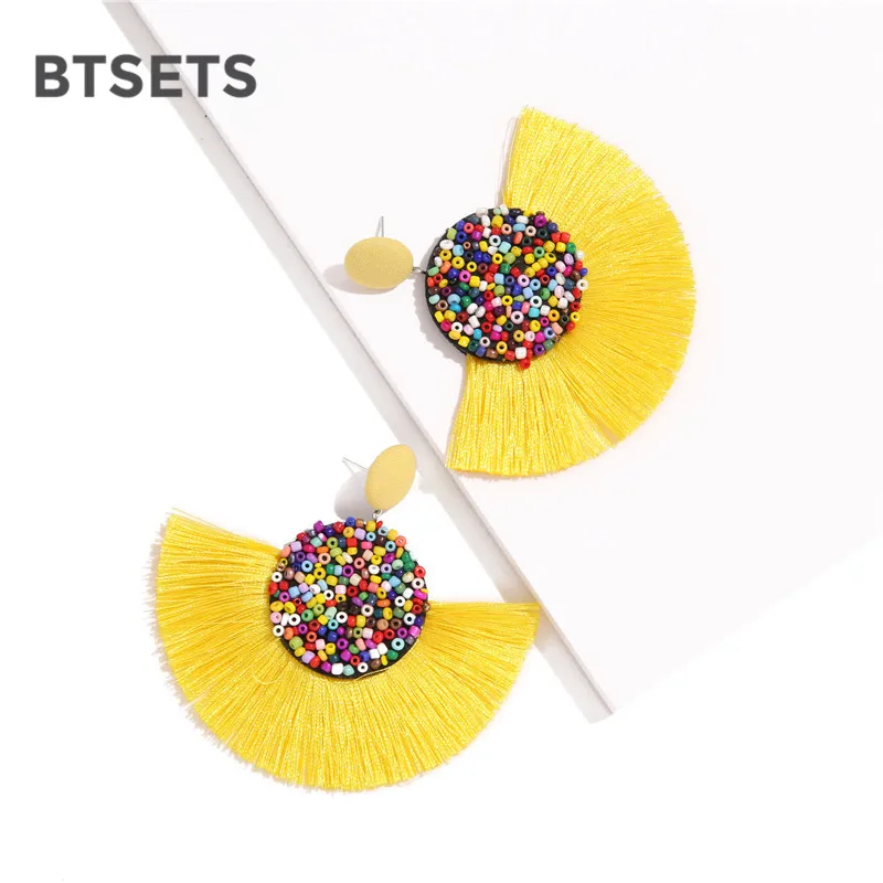 Bohemian Beaded Tassel Earrings for Women Large Statement Earrings Female 2019 Wedding Fringe Hanging Earrings Jewelry 2019
Bohemian Beaded Tassel Earrings for Women Large Statement Earrings Female 2019 Wedding Fringe Hanging Earrings Jewelry 2019