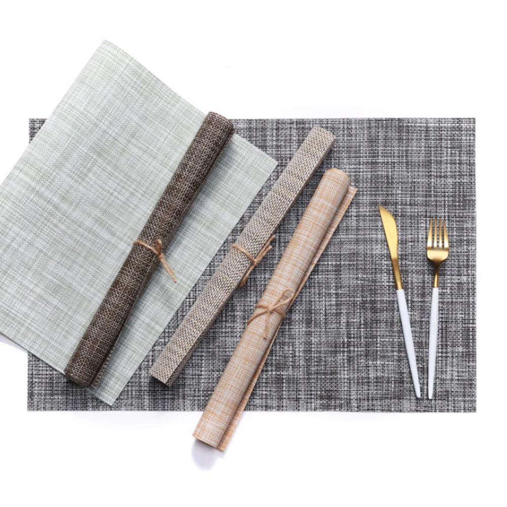Home Decoration Dinner Placemat PVC Dining Table Mat Disc Pads Bowl Pad Coasters Waterproof Table Cloth Pad Slip-Resistant Pad
Home Decoration Dinner Placemat PVC Dining Table Mat Disc Pads Bowl Pad Coasters Waterproof Table Cloth Pad Slip-Resistant Pad