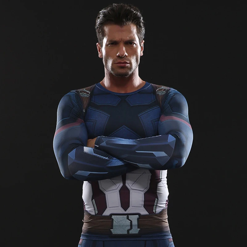 Infinity War Avengers Captain America 3D Printed T shirts Men 2018 Cosplay Costume Long Sleeve Tops Male Compression Shirt
Infinity War Avengers Captain America 3D Printed T shirts Men 2018 Cosplay Costume Long Sleeve Tops Male Compression Shirt