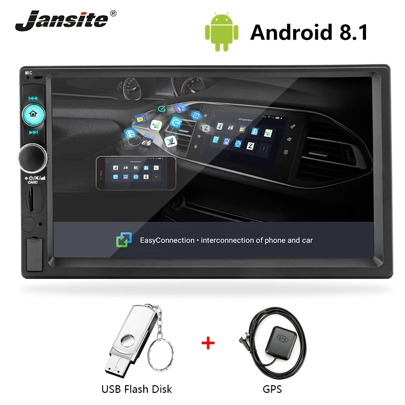 Jansite Car radio 7 inch Android multimedia player digital touch screen WIFI USB input RCA input audio video GPS navigator
Jansite Car radio 7 inch Android multimedia player digital touch screen WIFI USB input RCA input audio video GPS navigator
