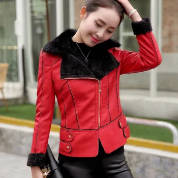 Red Leather Coat Biker Jacket Women PU With Fur Winter Clothes Zipper Slim Short Moto Biker Jacket Outwear Plus Size 3XL C92193
Red Leather Coat Biker Jacket Women PU With Fur Winter Clothes Zipper Slim Short Moto Biker Jacket Outwear Plus Size 3XL C92193