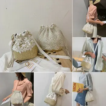 2019 Newest Hot Lady Summer Beach Bucket Straw Woven Women Floral Bucket Handbag Summer Totes Shoulder Bag Messenger Handbags
2019 Newest Hot Lady Summer Beach Bucket Straw Woven Women Floral Bucket Handbag Summer Totes Shoulder Bag Messenger Handbags