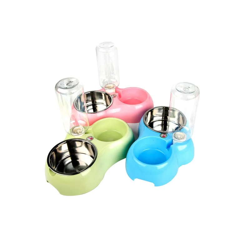 Stainless Steel Dog Cat Bowl Pet Basin Automatic Water Feeding Two Bowl Drinker Dispenser Food Feeder Bottle
Stainless Steel Dog Cat Bowl Pet Basin Automatic Water Feeding Two Bowl Drinker Dispenser Food Feeder Bottle