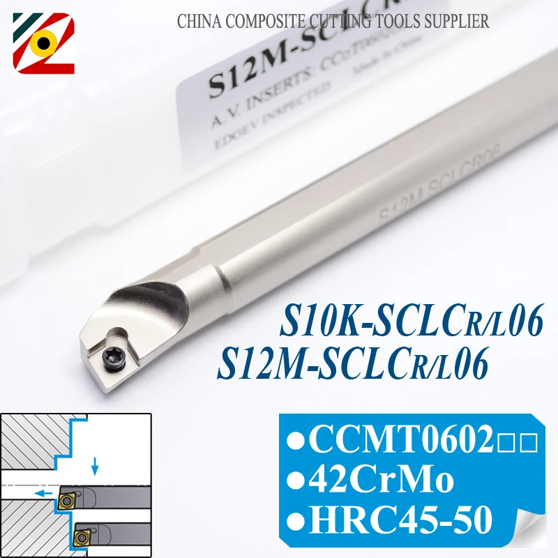 EDGEV CNC Internal Tool holder S10K S12M SCLCR06 SCLCL06 Turning Tools Lathe Boring Bar For CCMT060202 CCMT060204 Insert
EDGEV CNC Internal Tool holder S10K S12M SCLCR06 SCLCL06 Turning Tools Lathe Boring Bar For CCMT060202 CCMT060204 Insert