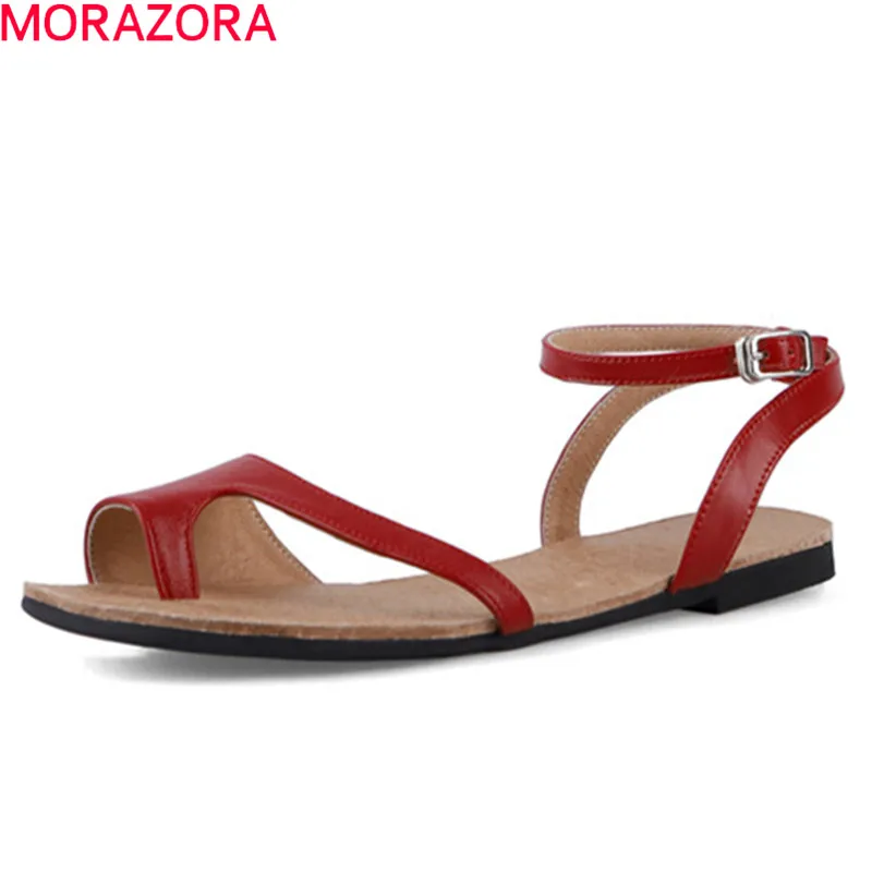 MORAZORA 2019 new arrival women sandals genuine leather shoes buckle summer sandals fashion rome flip flops flat shoes woman
MORAZORA 2019 new arrival women sandals genuine leather shoes buckle summer sandals fashion rome flip flops flat shoes woman