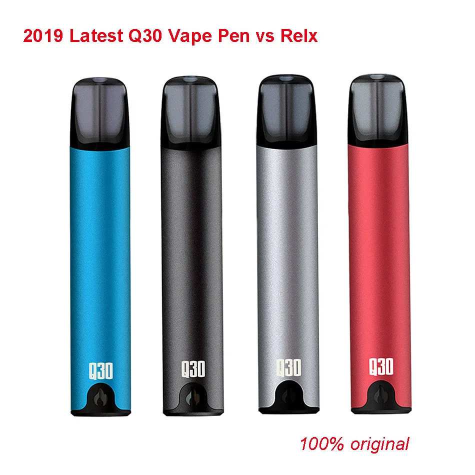 2019 Latest Original Q30 Vape kit 350mAh box mod 2.0ml Universal Relx Pods 1.2ohm Vape pen e-cigarette Starter Kit vs Relx
2019 Latest Original Q30 Vape kit 350mAh box mod 2.0ml Universal Relx Pods 1.2ohm Vape pen e-cigarette Starter Kit vs Relx