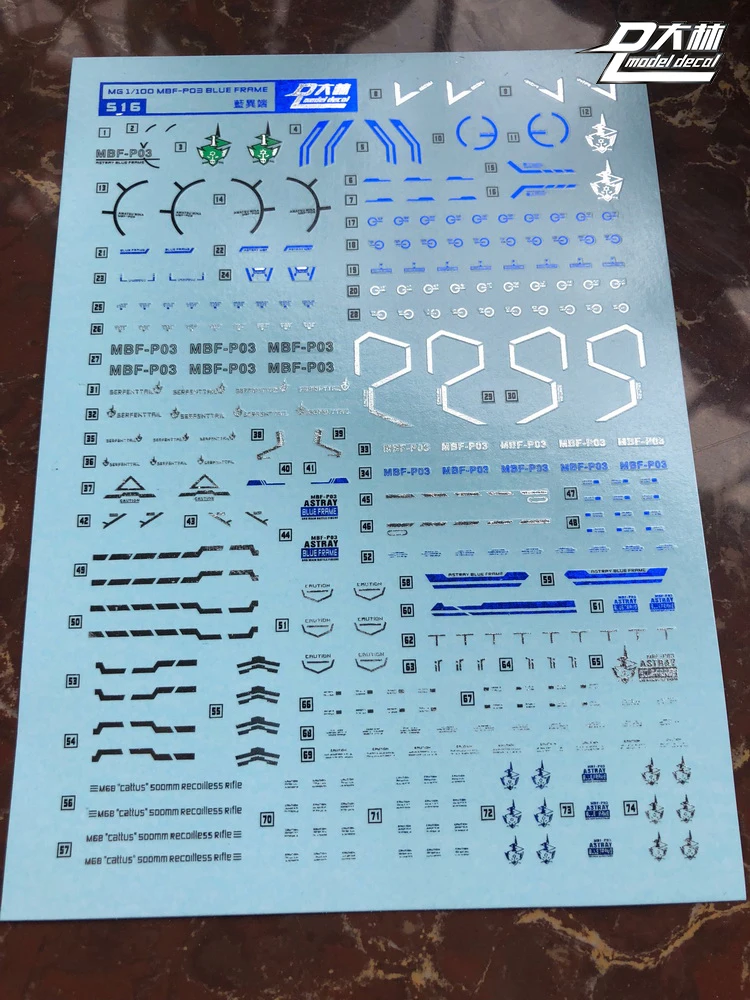 S18 DL Gundam MG 1/100 MB Astray Blue Frame + Cannon equipment Decal Sticker Model Tool
S18 DL Gundam MG 1/100 MB Astray Blue Frame + Cannon equipment Decal Sticker Model Tool