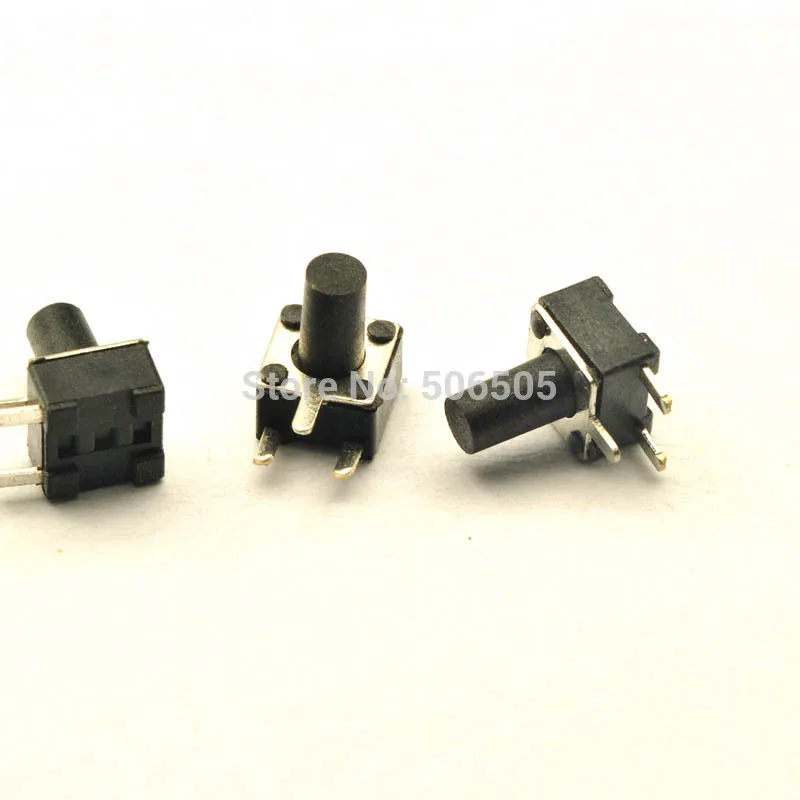 4.5X4.5X8mm 3pin DIP lateral Tactile Tact Mini Push Button Switch Micro Switch Momentary 100pcs/lot
4.5X4.5X8mm 3pin DIP lateral Tactile Tact Mini Push Button Switch Micro Switch Momentary 100pcs/lot