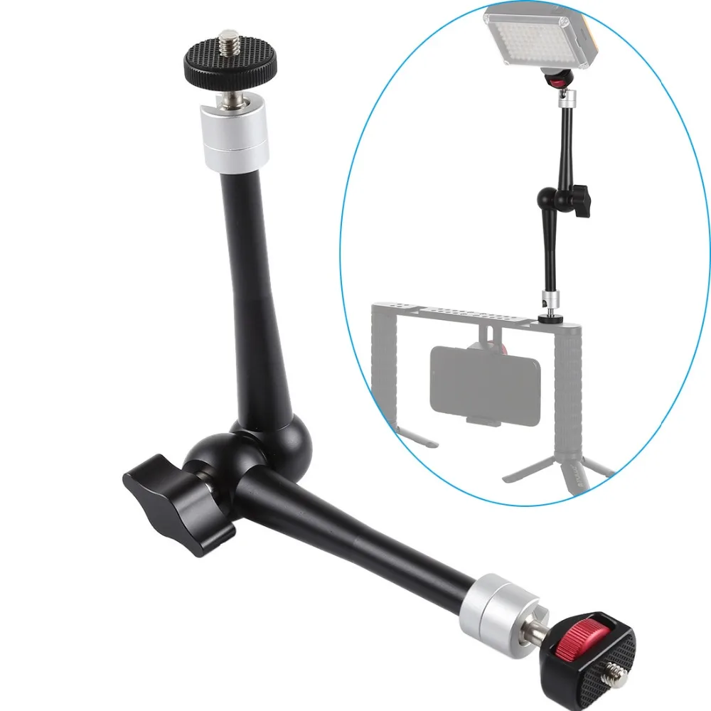 11inch CNC Aluminum Alloy Magic Arm with Ball Head Adaptor Mount for Stabilizer Tripod Brackets Monopods for Gopro SJcam Cameras
11inch CNC Aluminum Alloy Magic Arm with Ball Head Adaptor Mount for Stabilizer Tripod Brackets Monopods for Gopro SJcam Cameras