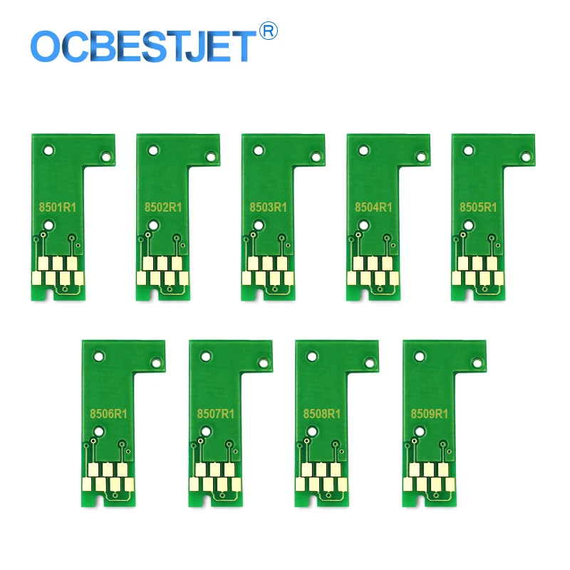 9Colors T8501-T8509 T8501 Cartridge Chip Permanent Chip ARC Chip For Epson SureColor P800 SC-P800 Printer Ink Tank Chip
9Colors T8501-T8509 T8501 Cartridge Chip Permanent Chip ARC Chip For Epson SureColor P800 SC-P800 Printer Ink Tank Chip