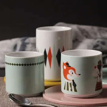 High Quality Ceramic Mugs Export Denmark Breakfast Milk Mug Zakka European Style Tea Cups Cute Fox Printed Cartoon Cup Wholesale
High Quality Ceramic Mugs Export Denmark Breakfast Milk Mug Zakka European Style Tea Cups Cute Fox Printed Cartoon Cup Wholesale