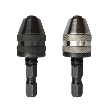 

1/4 Professional 6mm Keyless Chuck Driver Screwdriver Drill Bit Hex Shank Adapter Converte Quick Change CLH