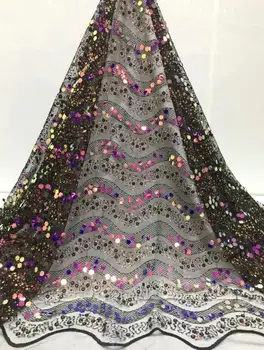 5 yards new sequins plum blossom embroidery Nigeria lace high quality French tulle 0506-7 African lace fabric party dress fabric
5 yards new sequins plum blossom embroidery Nigeria lace high quality French tulle 0506-7 African lace fabric party dress fabric