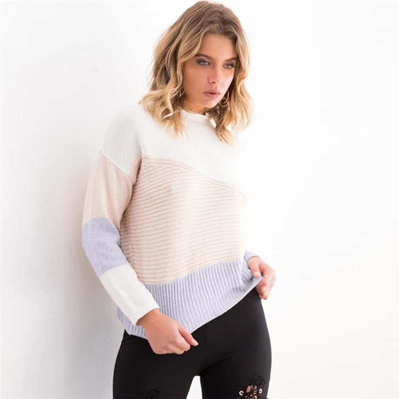 WKOUD Women Contrast Color Knitted Pullovers 2019 Fashion Colorful Sweaters Sexy Winter Clothes Jumper Long Sleeve Y8150
WKOUD Women Contrast Color Knitted Pullovers 2019 Fashion Colorful Sweaters Sexy Winter Clothes Jumper Long Sleeve Y8150