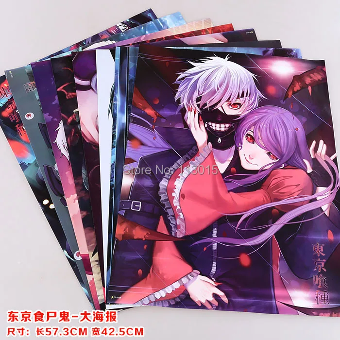wholesale 40 pcs/lot (5 sets) Anime Posters Comic Paintings stickers Tokyo Ghoul BLEACH Black Butler size 58x42CM Embossed
wholesale 40 pcs/lot (5 sets) Anime Posters Comic Paintings stickers Tokyo Ghoul BLEACH Black Butler size 58x42CM Embossed