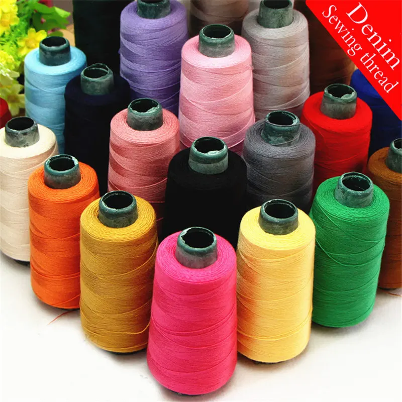 Denim Sewing Thread Roll, Thick Jeans Thread for Sewing, 100% polyester High strength Sofa Sewing supplies.One Roll =1400Yards
Denim Sewing Thread Roll, Thick Jeans Thread for Sewing, 100% polyester High strength Sofa Sewing supplies.One Roll =1400Yards