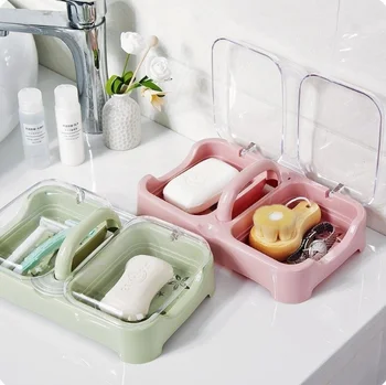 non slip toilet catamaran bunk soap box with cover bathroom gadgets PP soap box shower tray bath house container holder LF300
non slip toilet catamaran bunk soap box with cover bathroom gadgets PP soap box shower tray bath house container holder LF300
