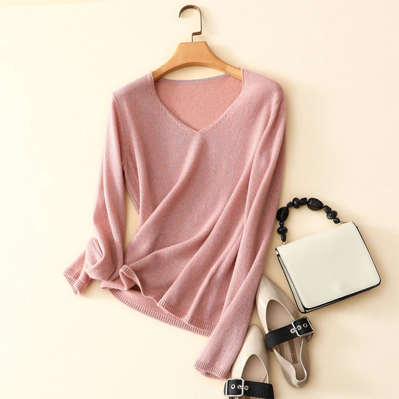 Plus Size Pullover Women Sweaters Ladies Basic V-neck Autumn Winter 100% Cashmere Women Casual Korean Pullover Sweater Jumper
Plus Size Pullover Women Sweaters Ladies Basic V-neck Autumn Winter 100% Cashmere Women Casual Korean Pullover Sweater Jumper