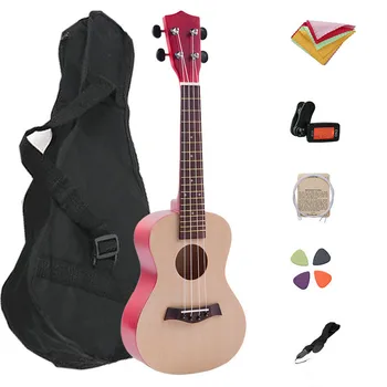 23 Inches 18 Frets Ukulele Guitar Uke Sapele 4 Strings Hawaiian Guitar With Bag Strap Tuner Wiper Spare String Pick
23 Inches 18 Frets Ukulele Guitar Uke Sapele 4 Strings Hawaiian Guitar With Bag Strap Tuner Wiper Spare String Pick