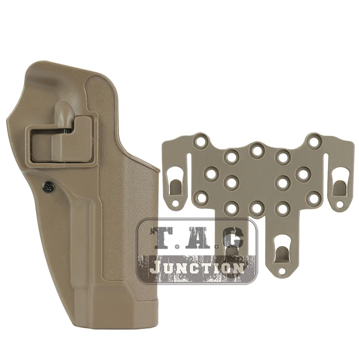 Tactical CQC Serpa Concealment Right Hand Quick Pistol Holster Gun Case w/ STRIKE MOLLE Platform for Beretta 92 96 M9 M92
Tactical CQC Serpa Concealment Right Hand Quick Pistol Holster Gun Case w/ STRIKE MOLLE Platform for Beretta 92 96 M9 M92