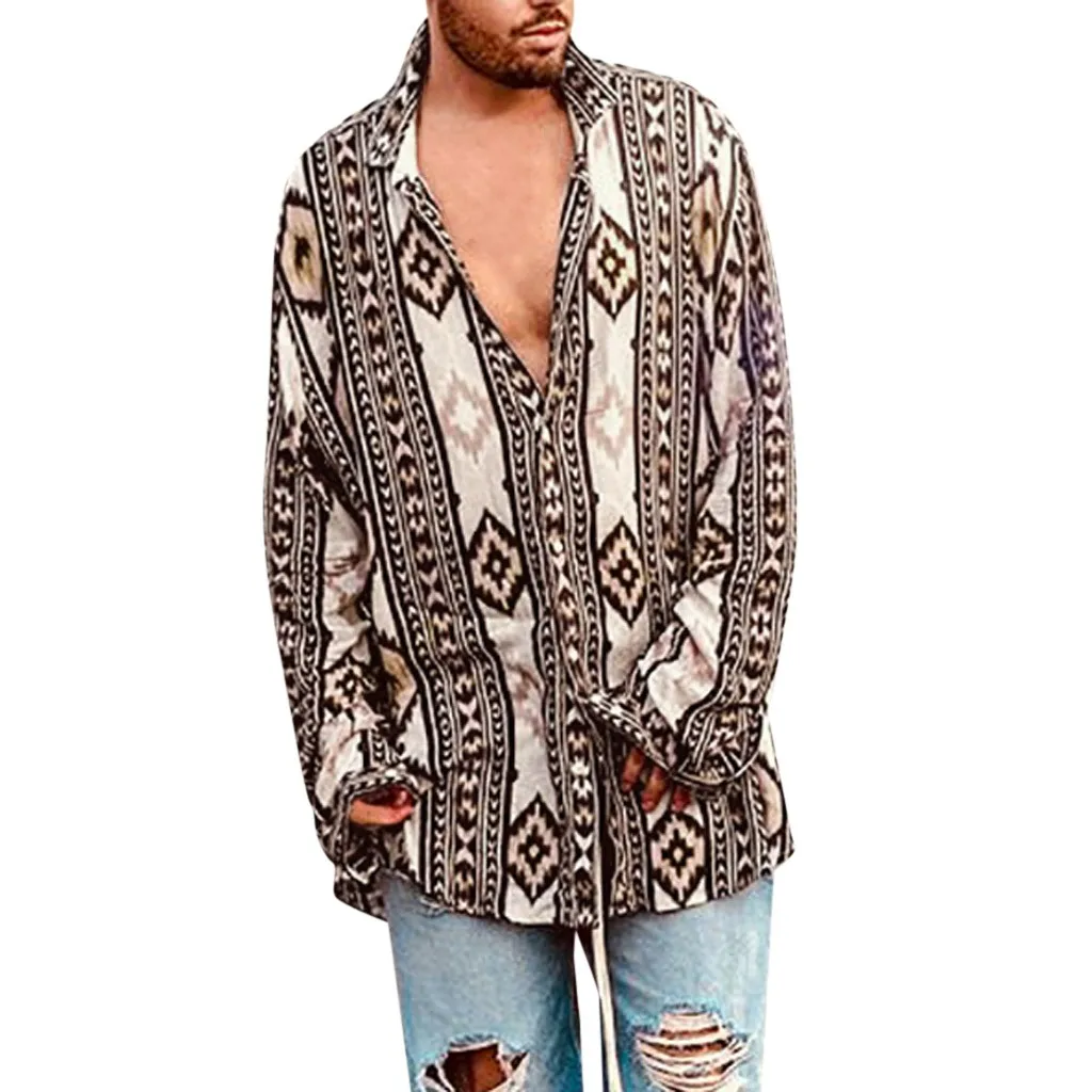 2019 New Arrival Fashion Men's Baggy Beach Print Long Sleeve Button Trun-down Collar Shirts Man Shirts High Quality
2019 New Arrival Fashion Men's Baggy Beach Print Long Sleeve Button Trun-down Collar Shirts Man Shirts High Quality