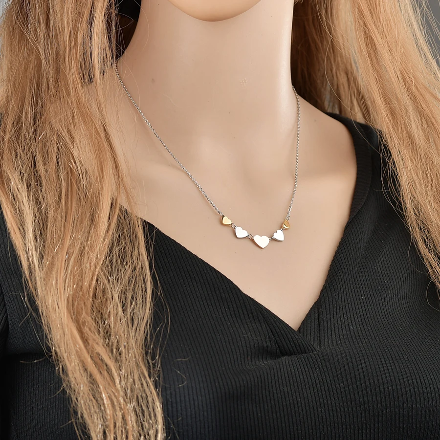 Heart Women Link Chain Necklace 316L Stainless Steel Never Fade Silver Gold Love Heart Necklace & Pendant Female Friendship Gift
Heart Women Link Chain Necklace 316L Stainless Steel Never Fade Silver Gold Love Heart Necklace & Pendant Female Friendship Gift