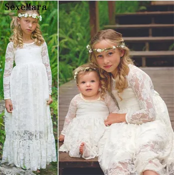 New White Lace Girls Dresses A Line Little Girls Formal Wear Kids Birthday Party Dress Flower Girl Dresses Size 2 4 6 10 12
New White Lace Girls Dresses A Line Little Girls Formal Wear Kids Birthday Party Dress Flower Girl Dresses Size 2 4 6 10 12