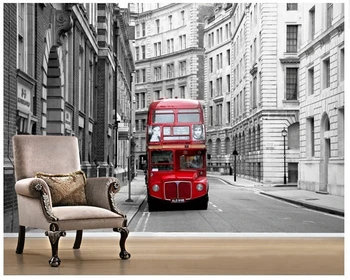 Custom photo wallpaper, red London bus mural for living room bedroom TV backdrop waterproof papel de parede
Custom photo wallpaper, red London bus mural for living room bedroom TV backdrop waterproof papel de parede